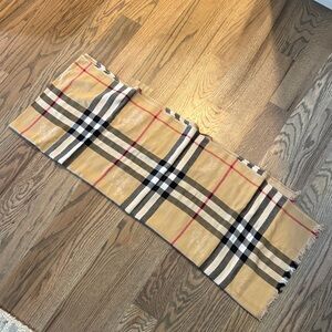 Plaid Tan Scarf